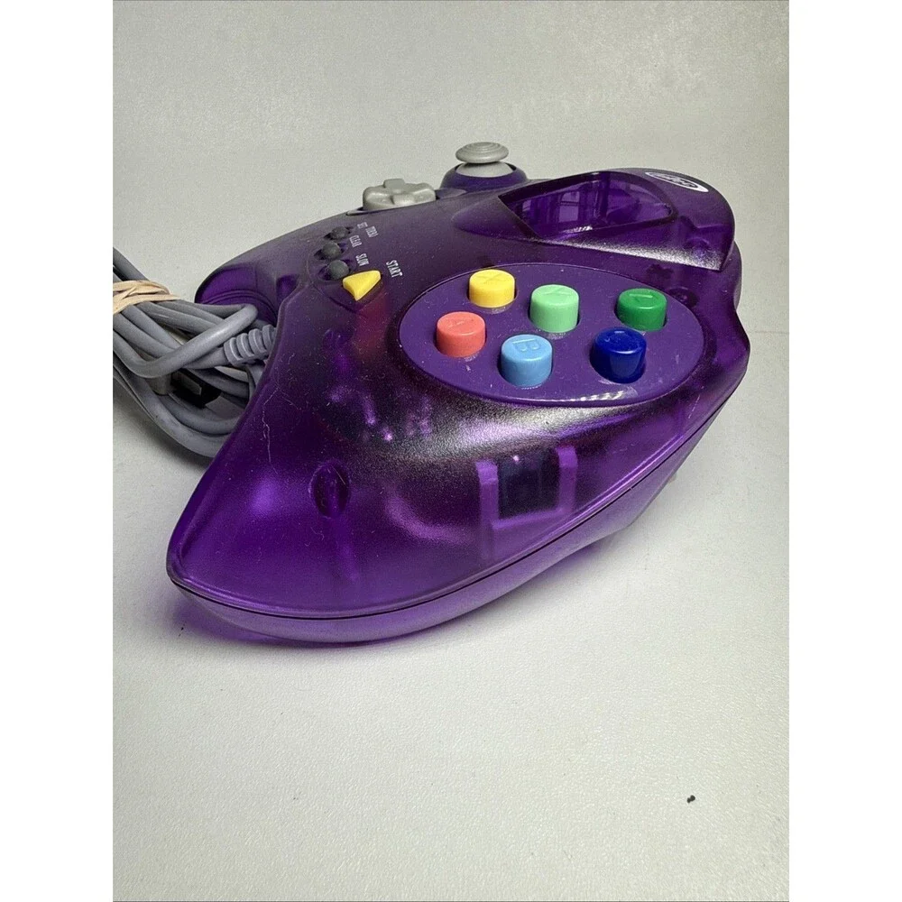 Intec Sega Dreamcast Shark Purple Advanced Controller Tested Working